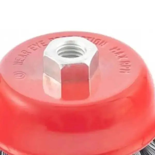 Escova DE ACO Carbono Tipo Copo Torcida 100MM Rosca M14 MTX