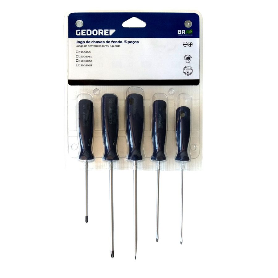 Jogo DE Chave Fendaphillips 150160S Gedore