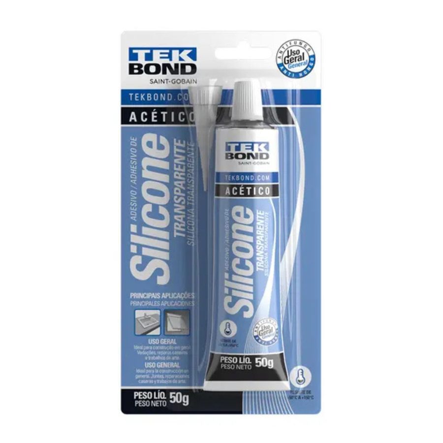Silicone acético Transparente 50g